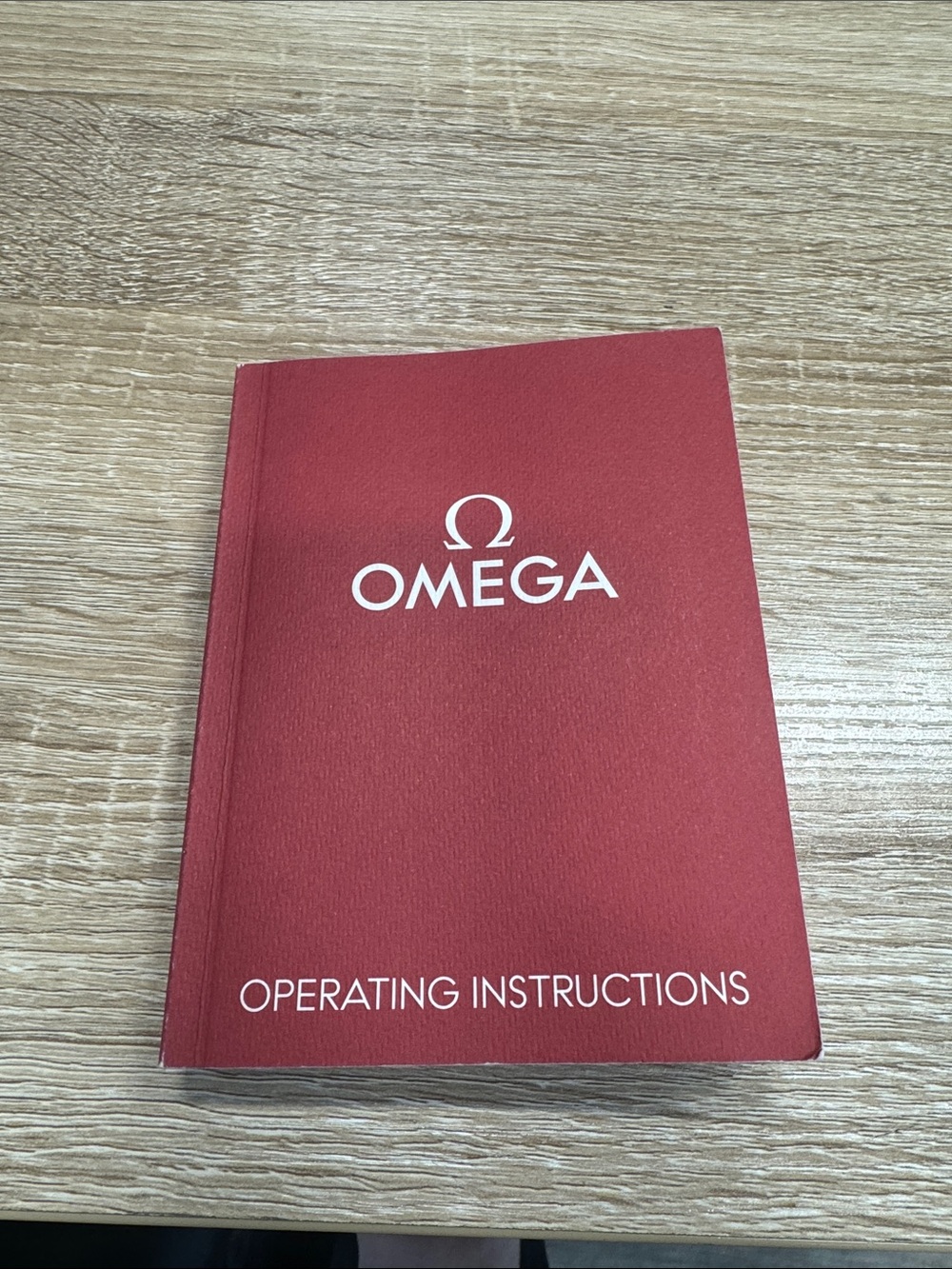 Omega Red Operating Instructions Manual